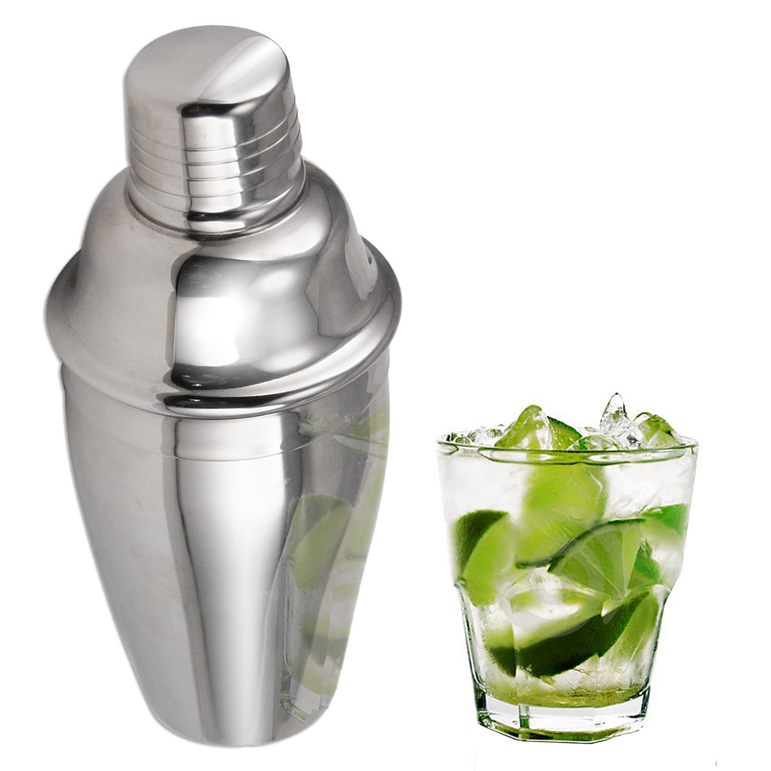 Party Drink Mixers
 Stainless Steel Drinks Mixing 3 Piece Cocktail Shaker Mixer for Bars